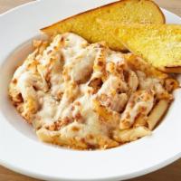 Baked Penne · 770 cal. Seasoned ricotta cheese and marinara sauce baked with penne noodles and topped with...