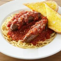 Spaghetti With Sausage Links · 1050 cal.
