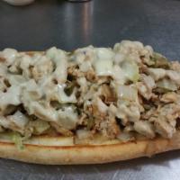 Philly Cheese Steak  (5Oz) · Provolone cheese, pepper and onions optional with side.