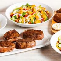 Outback Center-Cut Sirloin Family Bundle · Center-cut for tenderness. Lean, hearty and full of flavor. Seasoned and seared.  (210 calor...