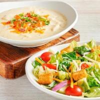 Soup & Salad Combo · Your choice of House or Caesar Salad and a Cup of Soup.