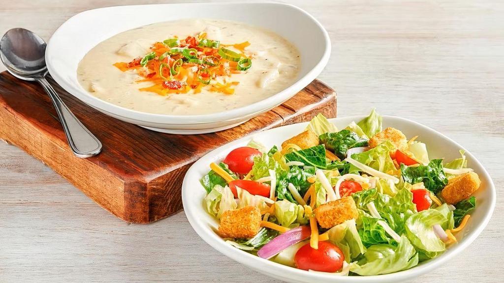 Soup & Salad Combo · Your choice of House or Caesar Salad and a Cup of Soup.