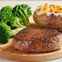 Center-Cut Sirloin* · Center-cut for tenderness. Lean, hearty and full of flavor. Seasoned and seared.