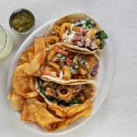 Combo Tacos · Choose any three of our tacos. Side of salsa verde.