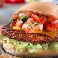 Border Special Burger · With cheese, lettuce and pico de gallo sauce to a great-tasting burger for a real treat.
