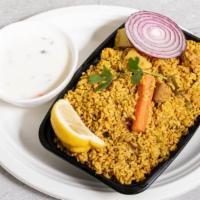  Chettinad Vegetable Biriyani · Special rice  with mixed vegetables and spices cooked in Chettinad style