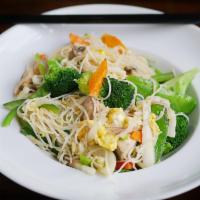 Mei Fun (Thin Rice Noodles) · Thin rice noodles stir-fried with Onion, scallion bell pepper. Choice of vegetable, chicken,...