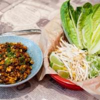 Pad Thai Lettuce Wrap · Chicken, fried tofu, egg, shiitake. mushrooms, and veggies, wok-fired in. Pad Thai sauce. Se...