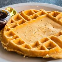 Waffle · Our special recipe Belgian waffle or our earthy tasting buckwheat waffle
