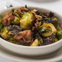 Sauteed Brussels Sprouts · Sautéed with Bacon & Shallots. Can be prepared without Bacon upon request.