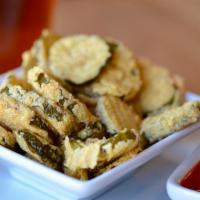 Fried Pickles  · Downtown lover's fried and crunchy pickles.