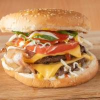 Build A Burger · lettuce, tomato, onion & pickles. customize with our traditional & signature toppings