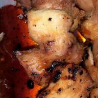 Island Style Bbq Chicken · Bnls chicken thighs marinated and grilled