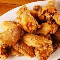 Mth Wings -24- · Crispy fried all natural  jumbo chicken wings | Choose from our house made sauces and dressi...