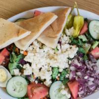 Greek Salad · With feta, red onions and kalamata olives.