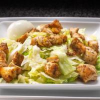 Grilled Or Fried Chicken Caesar · With romaine, Parmesan and caesar dressing.