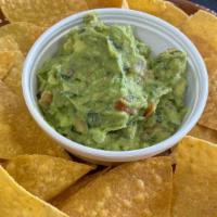 Chips & Guacamole · Guacamole with chips