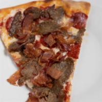 Meat Lover Slice · Bacon, Pepperoni, Sausage, Beef