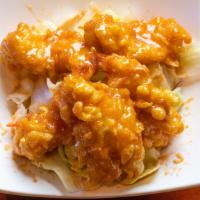 Yami Yami Shrimp  · Deep fried shrimp covered with yum yum sauce