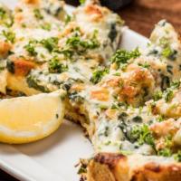 Crawfish Bread	 · Artichoke and spinach, sauteed crawfish, Alfredo sauce, Monterey jack cheese on toasted Brio...