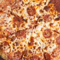 Pepperoni Classic Pizza · America's favorite pizza with an edge-to-edge layer of pepperoni and extra Mozzarella cheese.