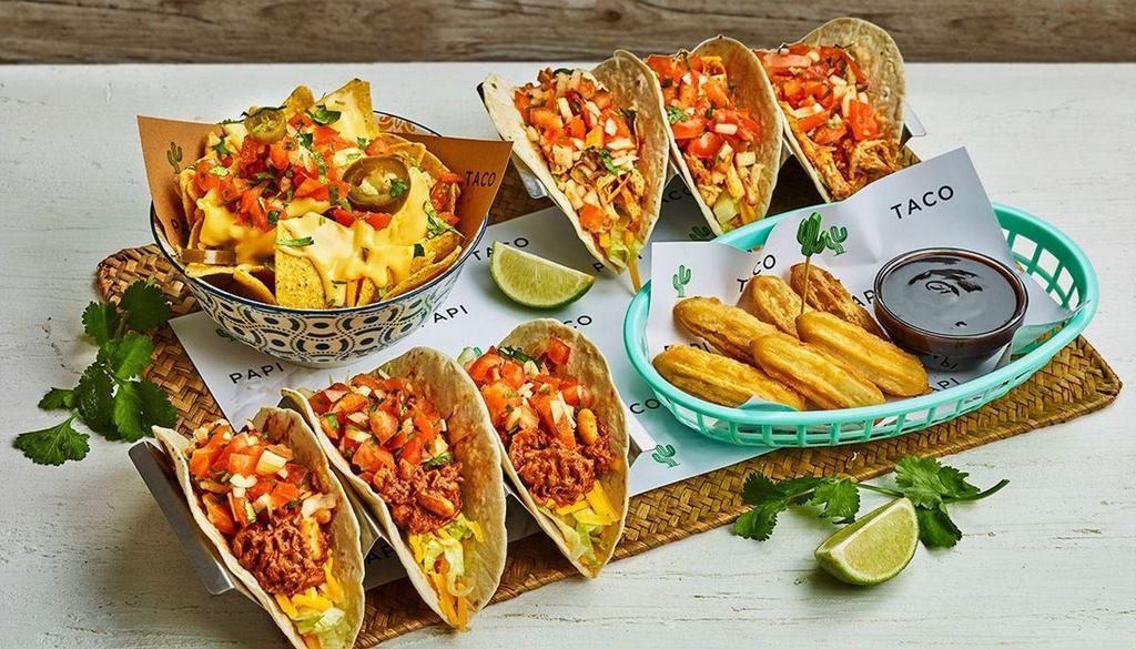 Meal Deal For Two  · Six tacos and two fries.
