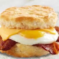 Bacon, Egg & Cheese Biscuit · Perhaps the most famous breakfast sandwich combination! Cal 515