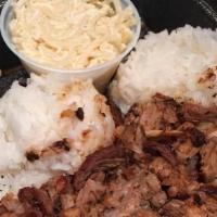 Bl'Azin Steak · Juicy hibachi grilled Ribeye Steak served with bl'azin fried rice and vegetables.