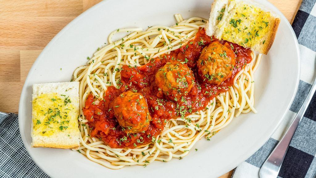 Side Of Spaghetti · Your choice of meatball, meat sauce, tomato sauce, sausage, garlic butter and Parmesan cheese.