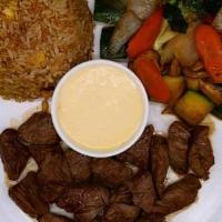 Filet Mignon  Solo · Served with Fried Rice and Yum Yum Sauce