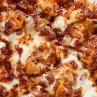 Classic Thin Crust Bbq Chicken Pizza · Chicken, onions, bacon, BBQ sauce.