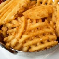 Side Of Waffle Fries · nearly a pound of fries!!!