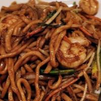 Shrimp Lo Mein (Lunch) · Served with fried rice.
