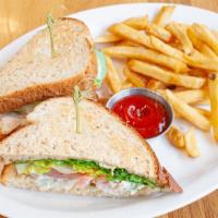 Lunch Counter Chicken Salad Sandwich · Chef's grandmother's white-meat chicken salad on toasted wheat or white bread. Dressed with ...