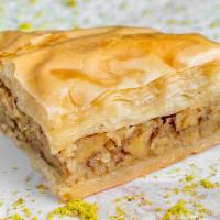 Walnut Baklava · The original baklava, ground walnut center between layers and layers of buttery, flaky pastr...