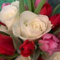 Rose/Tulip Bouquet · This classic design is perfect for a Valentines gift or “Just Because”. Enjoy a simple, yet ...