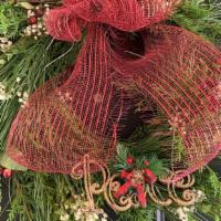 12 In. Wreath · This is a smaller, simple wreath that symbolizes peace, it includes cedar, hypericum, white ...