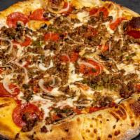 The Wedge - Supreme Pizza · Top menu item. Mushrooms, pepperoni, sausage, green peppers and onions.