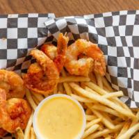 Crispy Fried Shrimp Combo · Served with fries or rice.