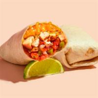 Chicken Burrito · Carne asada, rice, pico de gallo, beans.