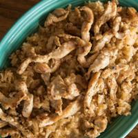 Grilled Chicken And Rice With Cheese · 
