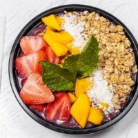 Power Up Acaí Bowl · Organic Brazilian Acaí blended with mango and spinach, and topped with granola, fresh mango,...