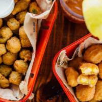 Daily Double · Choose 2 half-portions from our Smokin' Snacks: Corn Nuggets, Fried Okra, Fried Pickles, or ...