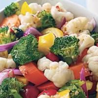 Mixed Berry Goat Cheese Salad With Salmon  · Baby greens, romaine lettuce, blueberries, raspberries, strawberries, crisp wontons, glazed ...