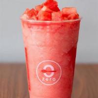 Watermelon Slush · Blended watermelon slush with watermelon chunks.