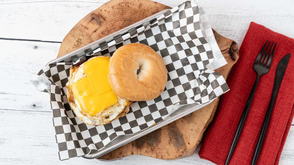 Porky Bitch · Your choice of fresh-baked bagel with Sausage, Egg and Cheese.