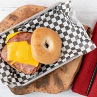Going Ham Bitch · Your choice of fresh-baked bagel with Ham, Egg and Cheese.