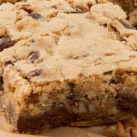 Blondie Brownie · A blondie brownie with pecans and walnuts and chocolate chips. This item contains nuts. (no ...