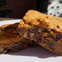 Blondie Brownie (No Ice Cream Included) · Our blondie contains walnuts and pecans with chocolate chips.