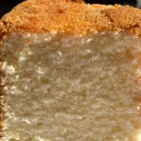 7 Up Pound Cake Slice · Homemade pound cake made with real 7up.